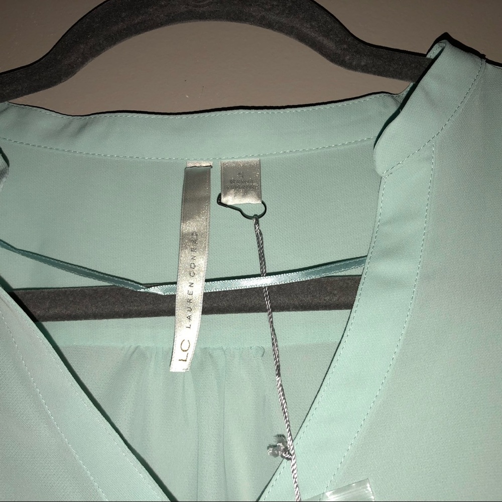 LC Lauren Conrad Mint Green Hi-Low Top•Small•NWT - Picture 3 of 8